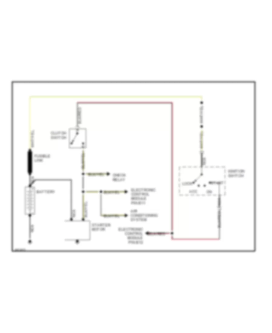 Starting Wiring Diagram for Suzuki Samurai JL 1995