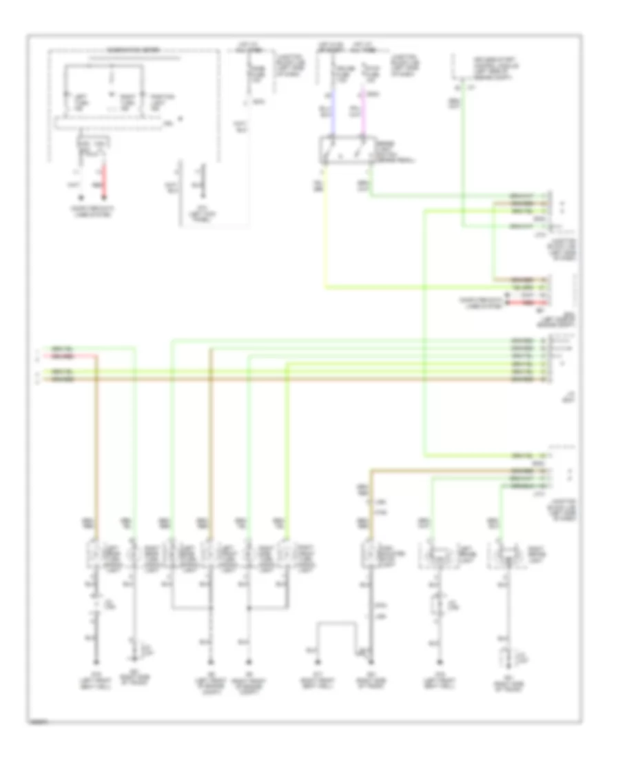 Exterior Lamps Wiring Diagram 2 of 2 for Suzuki Kizashi SE 2011