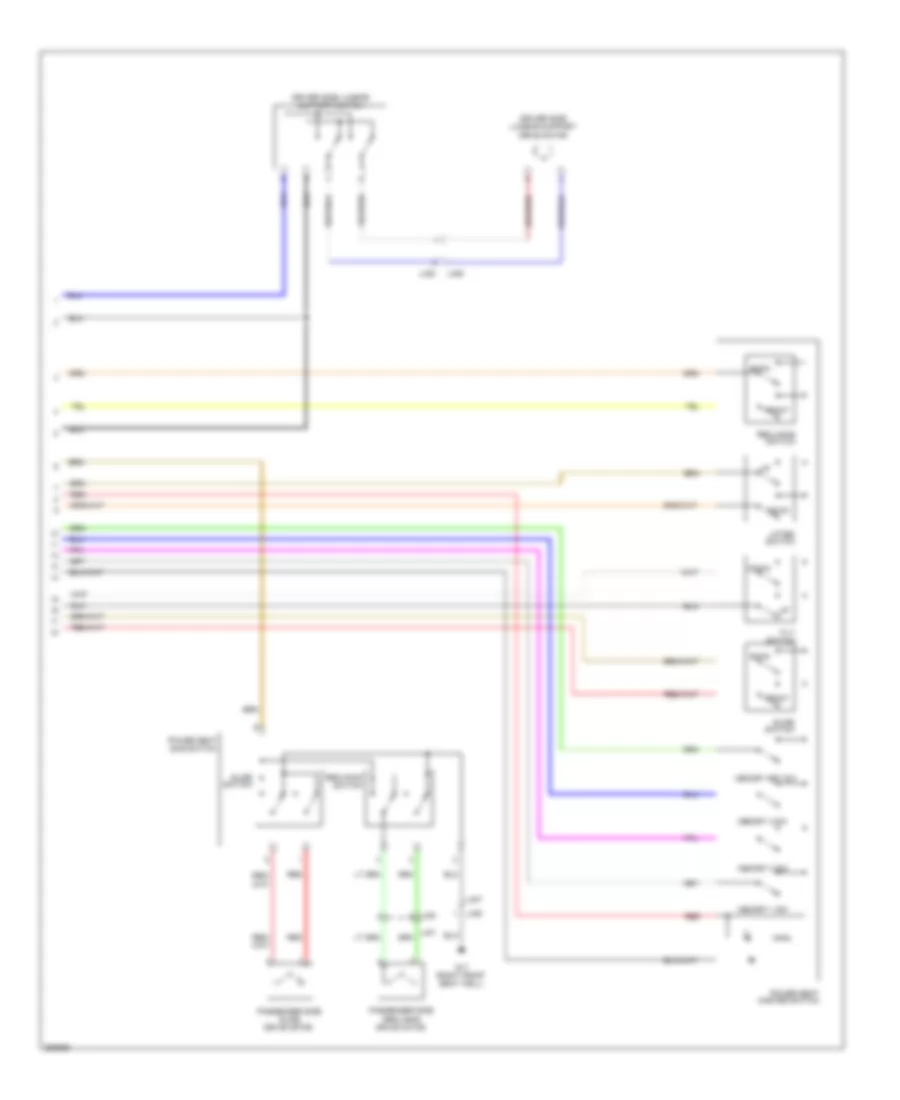 Memory Systems Wiring Diagram 2 of 2 for Suzuki Kizashi SE 2011