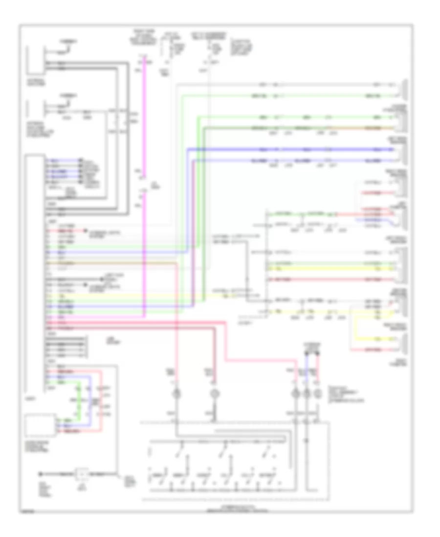 Radio Wiring Diagram without Amplifier for Suzuki Kizashi SE 2011