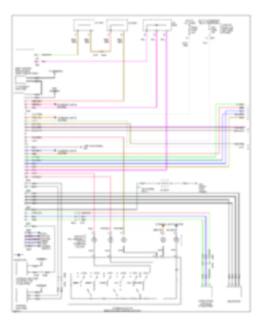 Navigation Wiring Diagram with Audio Amplifier 1 of 2 for Suzuki Kizashi Sport GTS 2011
