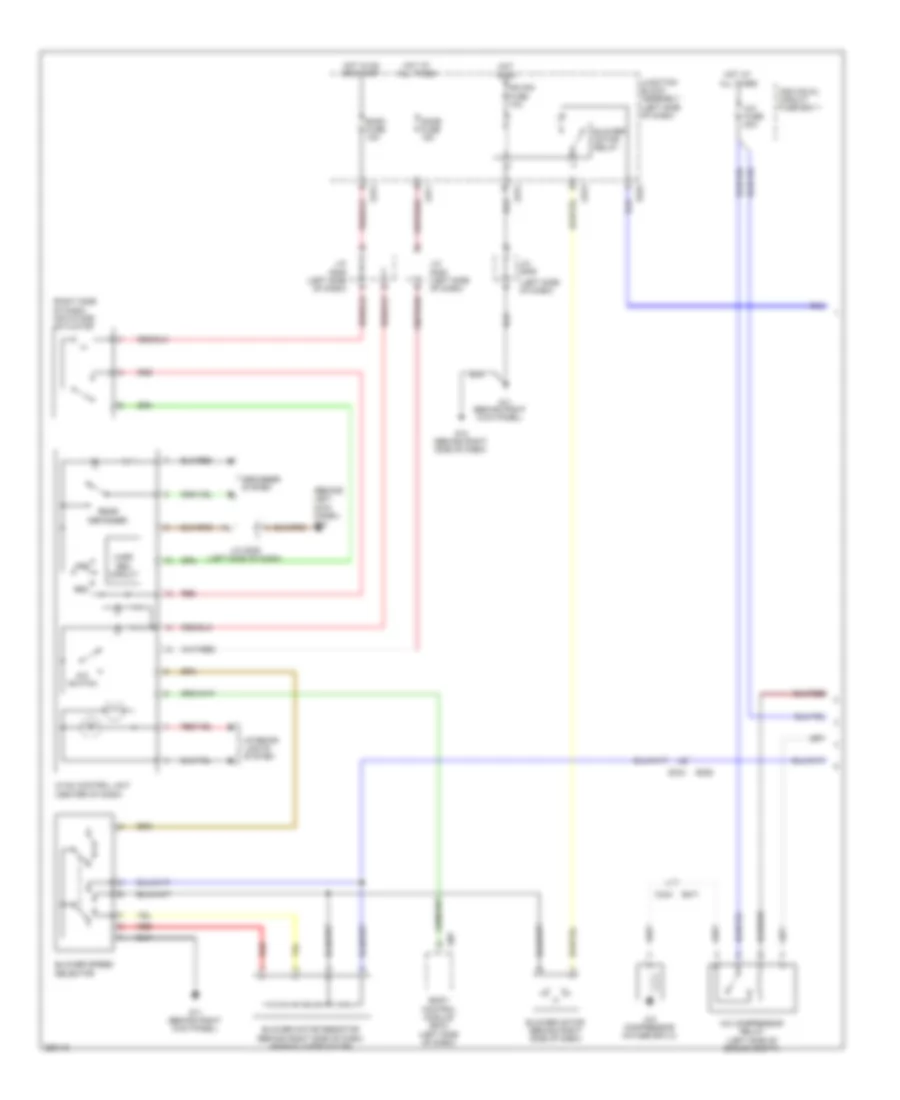 Manual AC Wiring Diagram (1 of 2) for Suzuki SX4 2011
