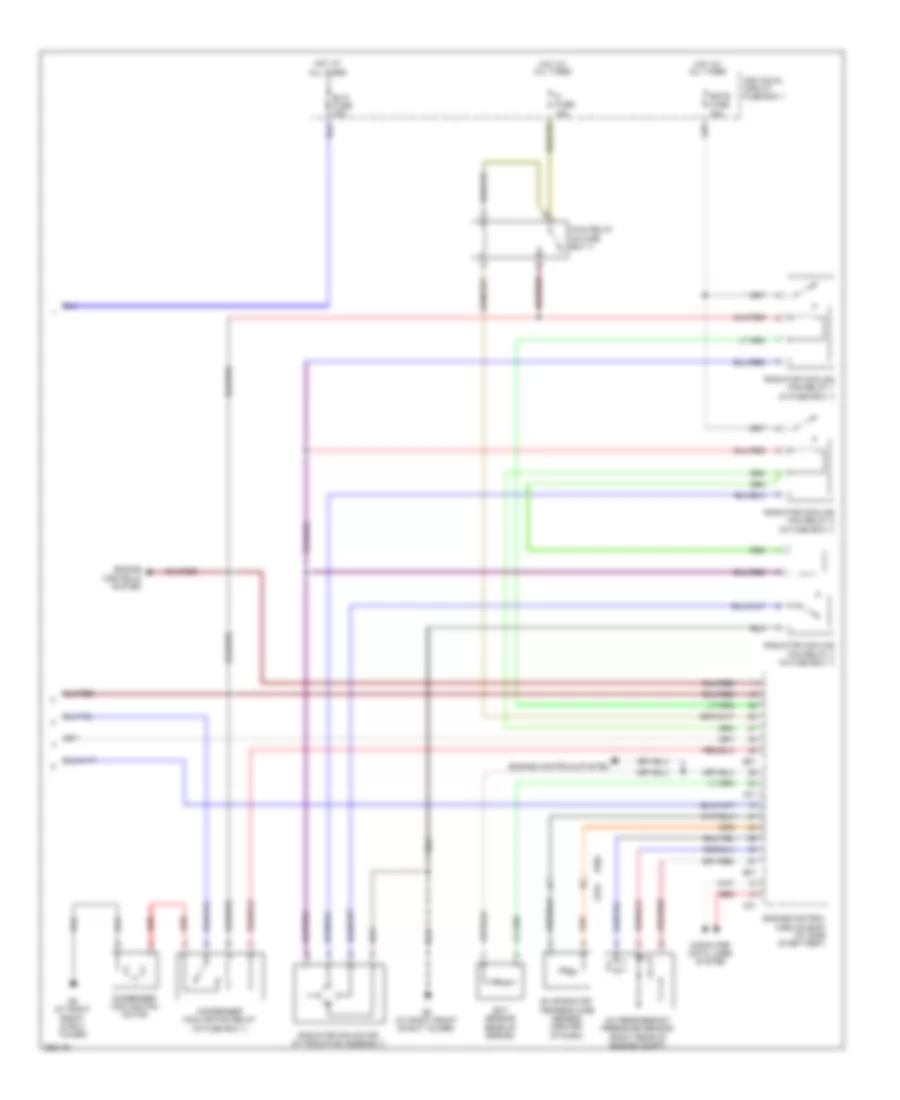 Manual AC Wiring Diagram (2 of 2) for Suzuki SX4 2011