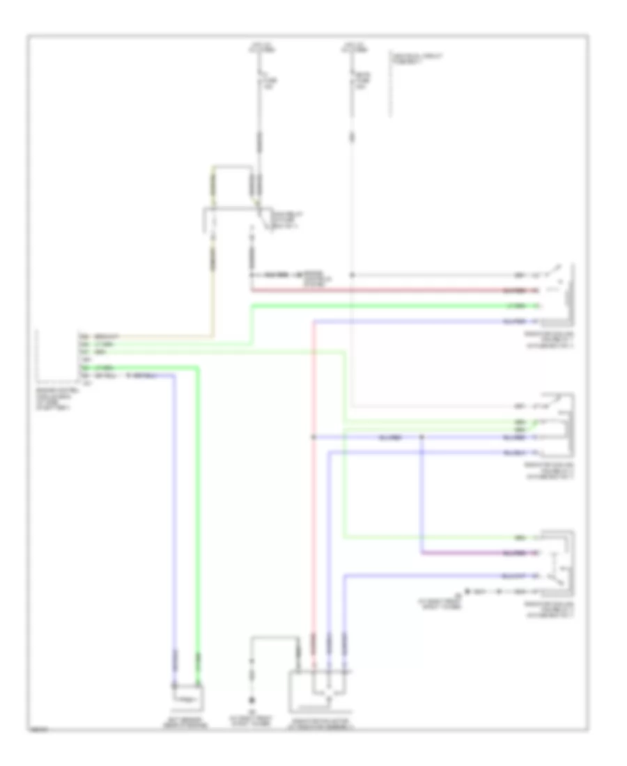 Cooling Fan Wiring Diagram for Suzuki SX4 2011