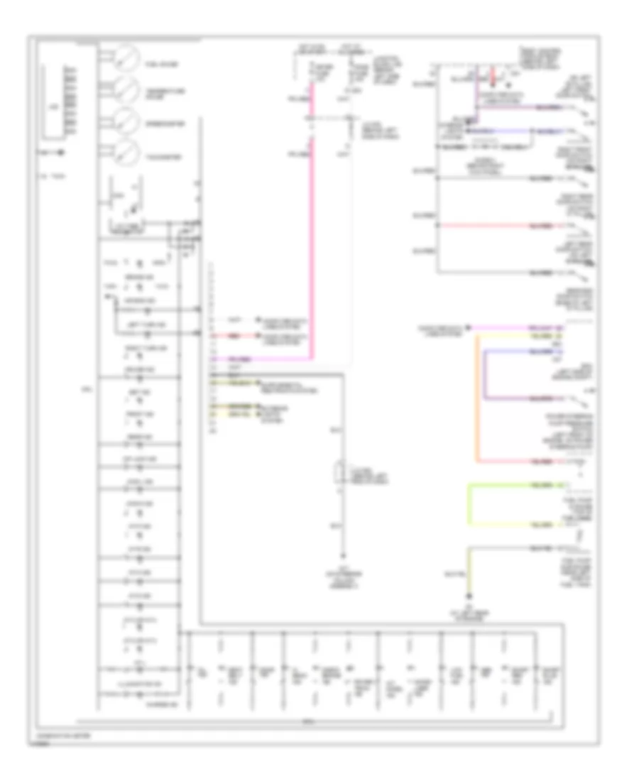 Instrument Cluster Wiring Diagram for Suzuki Grand Vitara Premium 2006