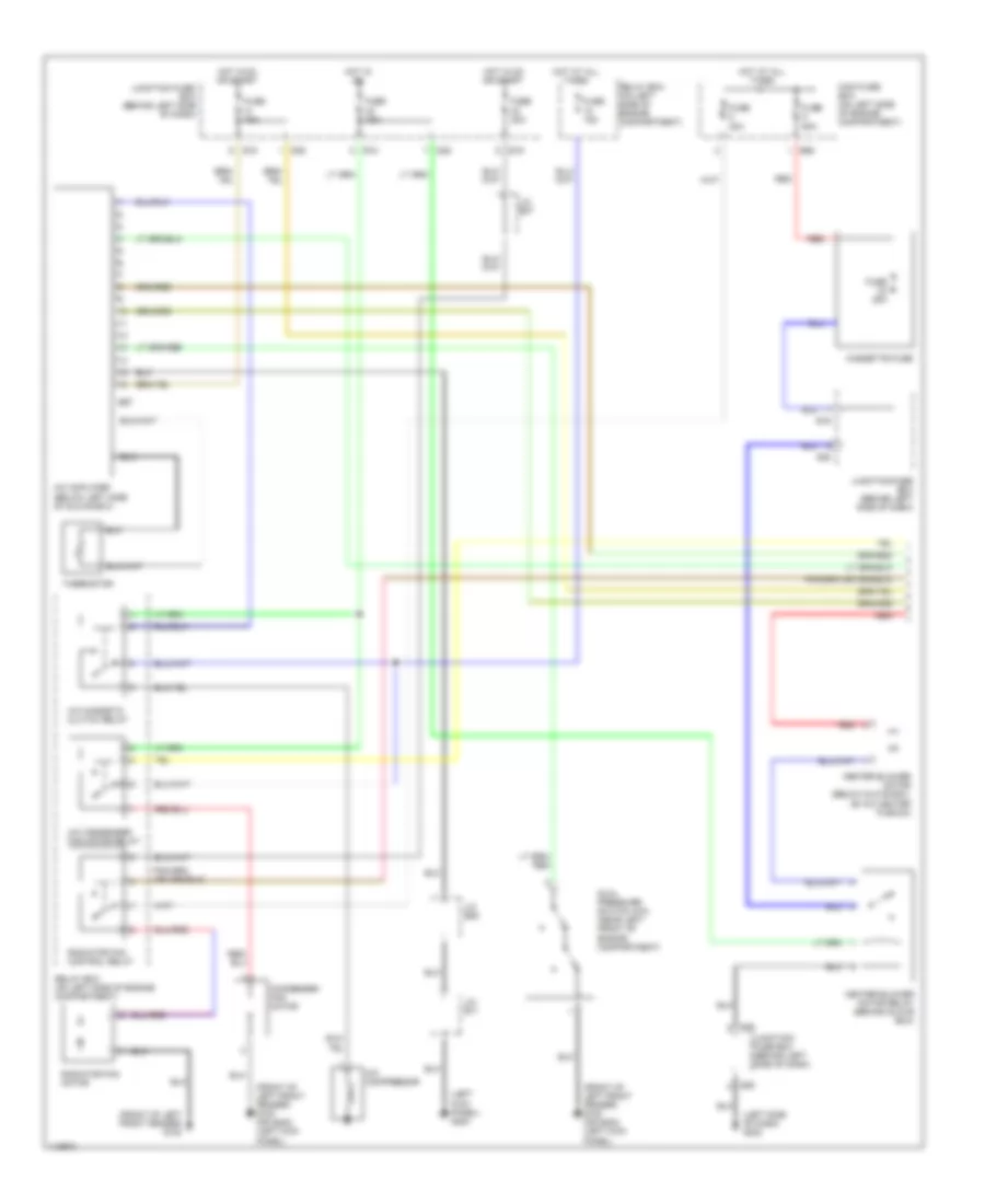 Manual A C Wiring Diagram Late Production 1 of 2 for Suzuki Esteem GLX 2001