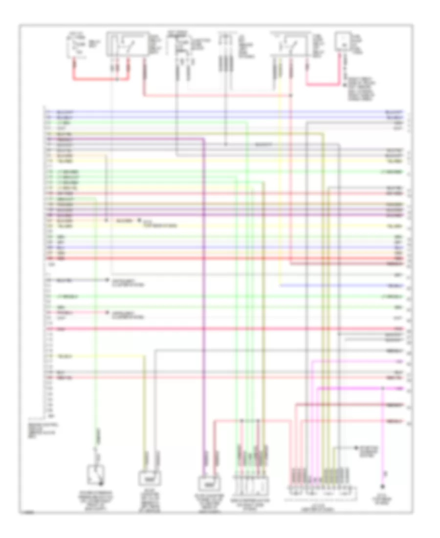 1.8L, Engine Performance Wiring Diagrams (1 of 3) for Suzuki Esteem GLX 2001