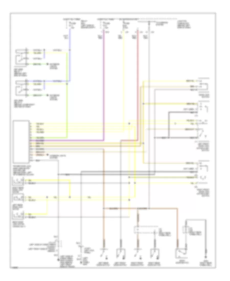 Power Door Lock Wiring Diagram with Standard Keyless Entry for Suzuki Esteem GLX 2001