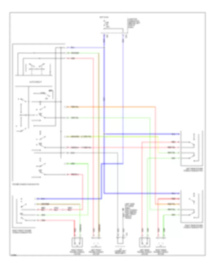 Power Window Wiring Diagram for Suzuki Esteem GLX 2001