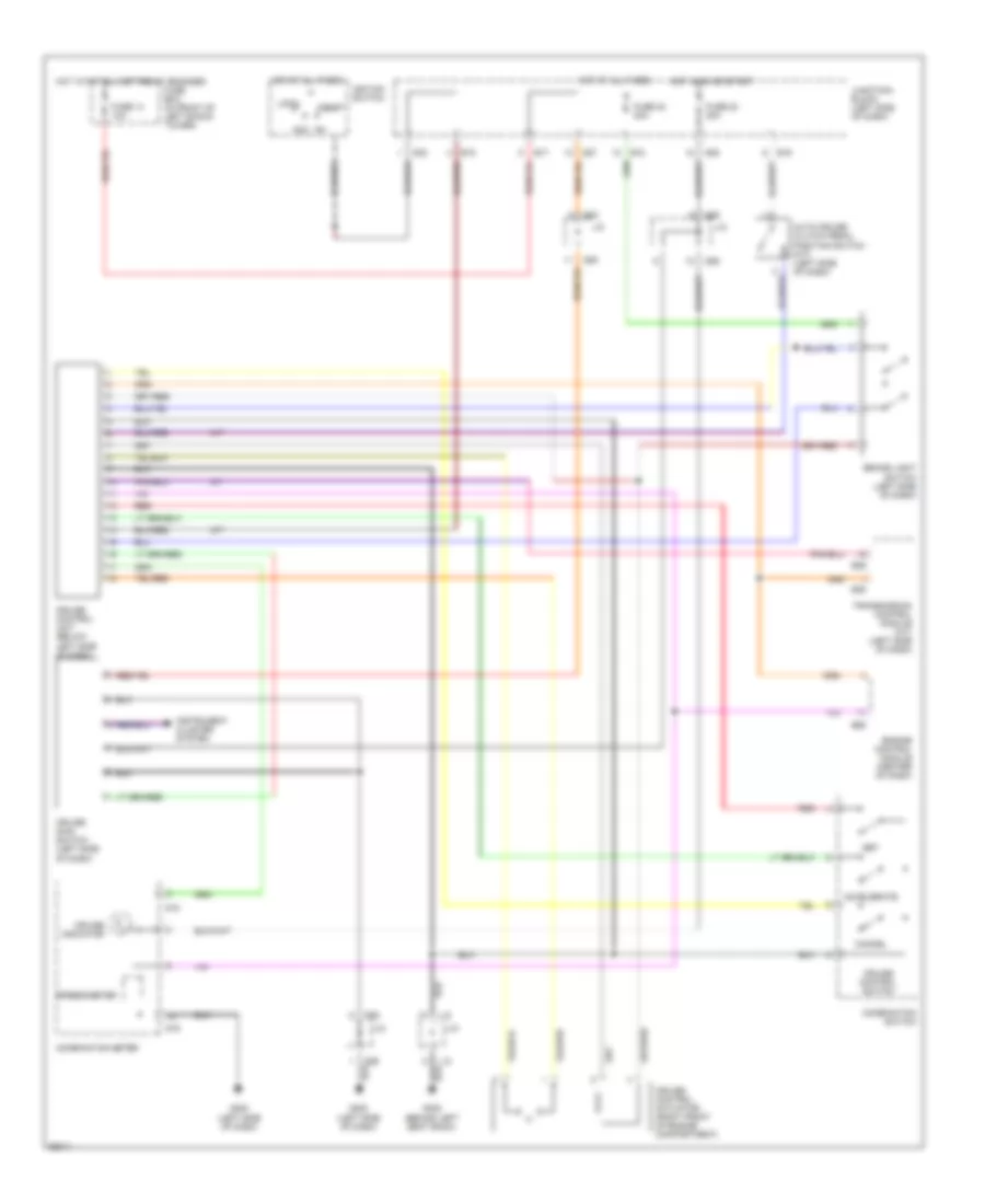 Cruise Control Wiring Diagram for Suzuki Esteem GLX+ 1996