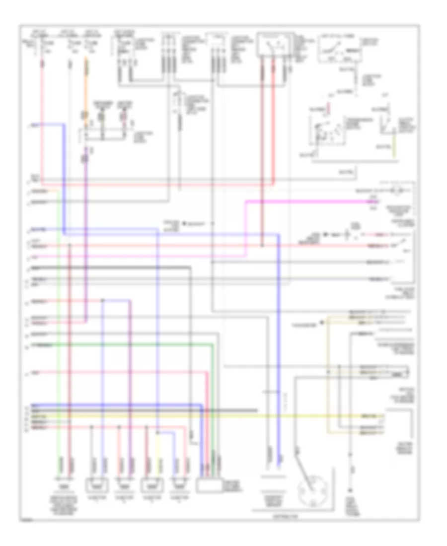 1.6L, Engine Performance Wiring Diagrams (2 of 2) for Suzuki Esteem GLX+ 1996
