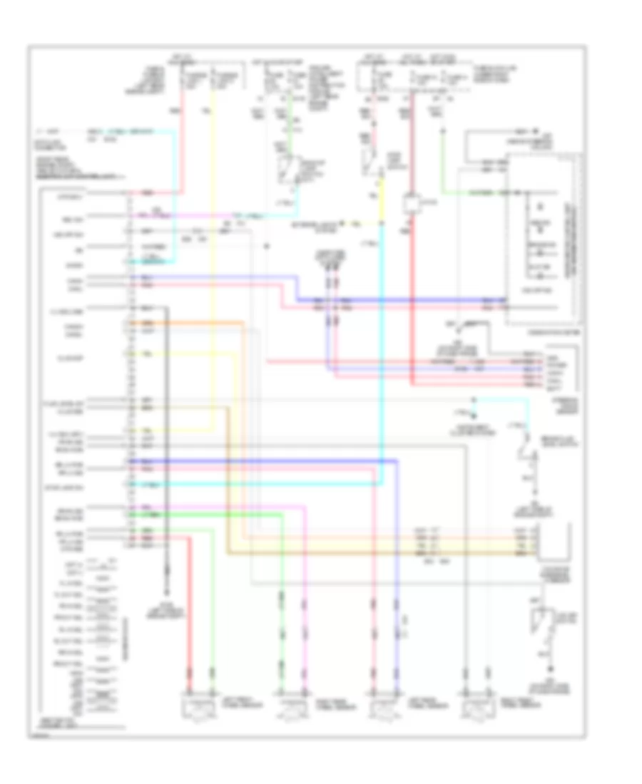 Anti lock Brakes Wiring Diagram without HDC for Suzuki Equator 2012