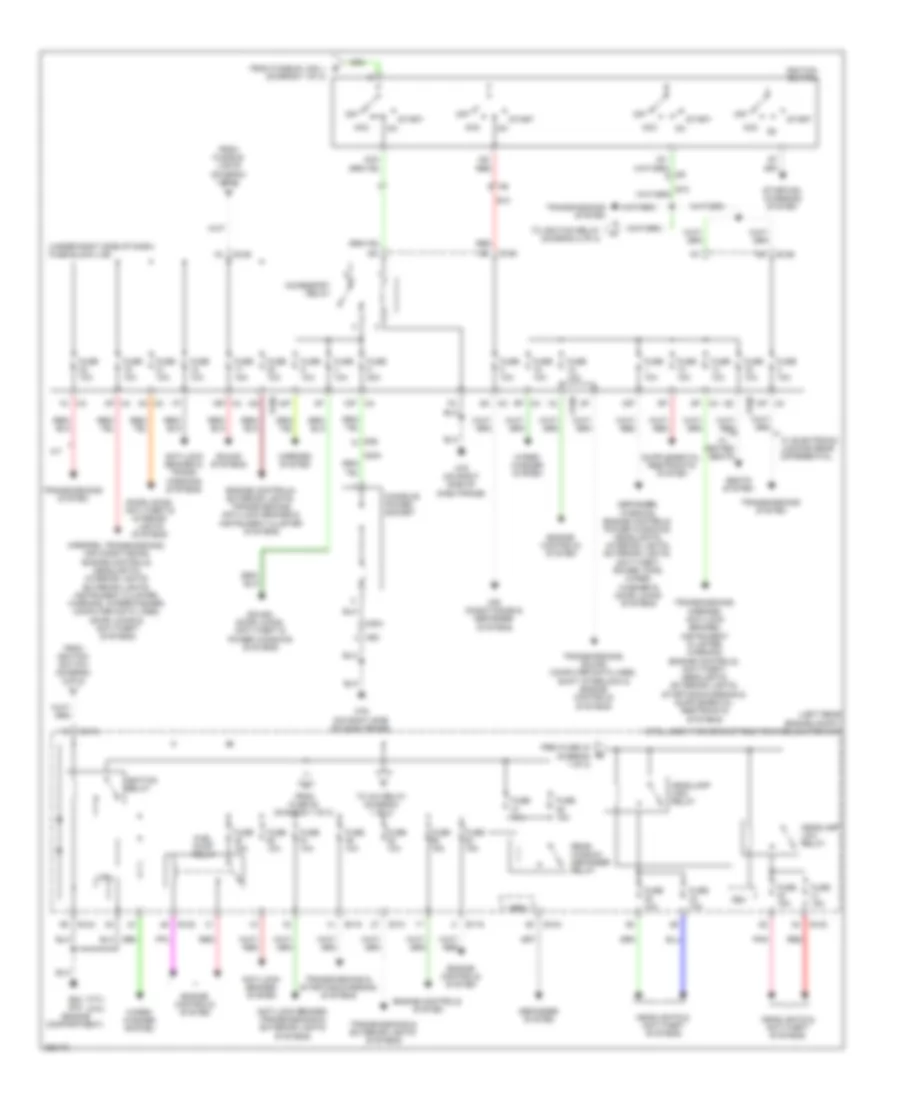 Power Distribution Wiring Diagram 2 of 2 for Suzuki Equator 2012