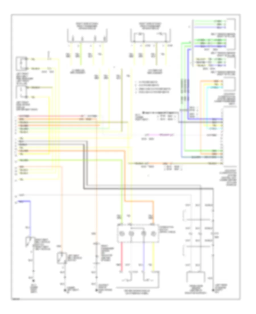 Supplemental Restraints Wiring Diagram 2 of 2 for Suzuki Equator 2012