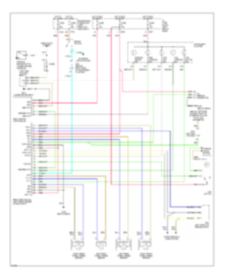 Anti lock Brakes Wiring Diagram for Suzuki Verona Luxury 2006