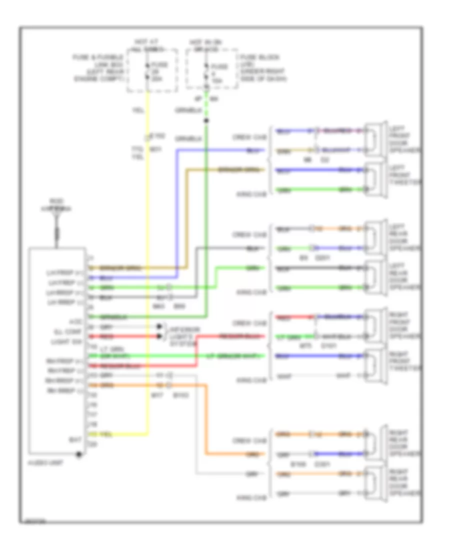 Base Radio Wiring Diagram for Suzuki Equator Premium 2012