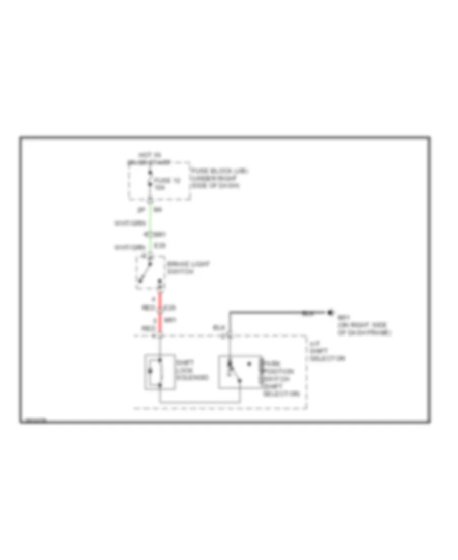 Shift Interlock Wiring Diagram for Suzuki Equator Premium 2012