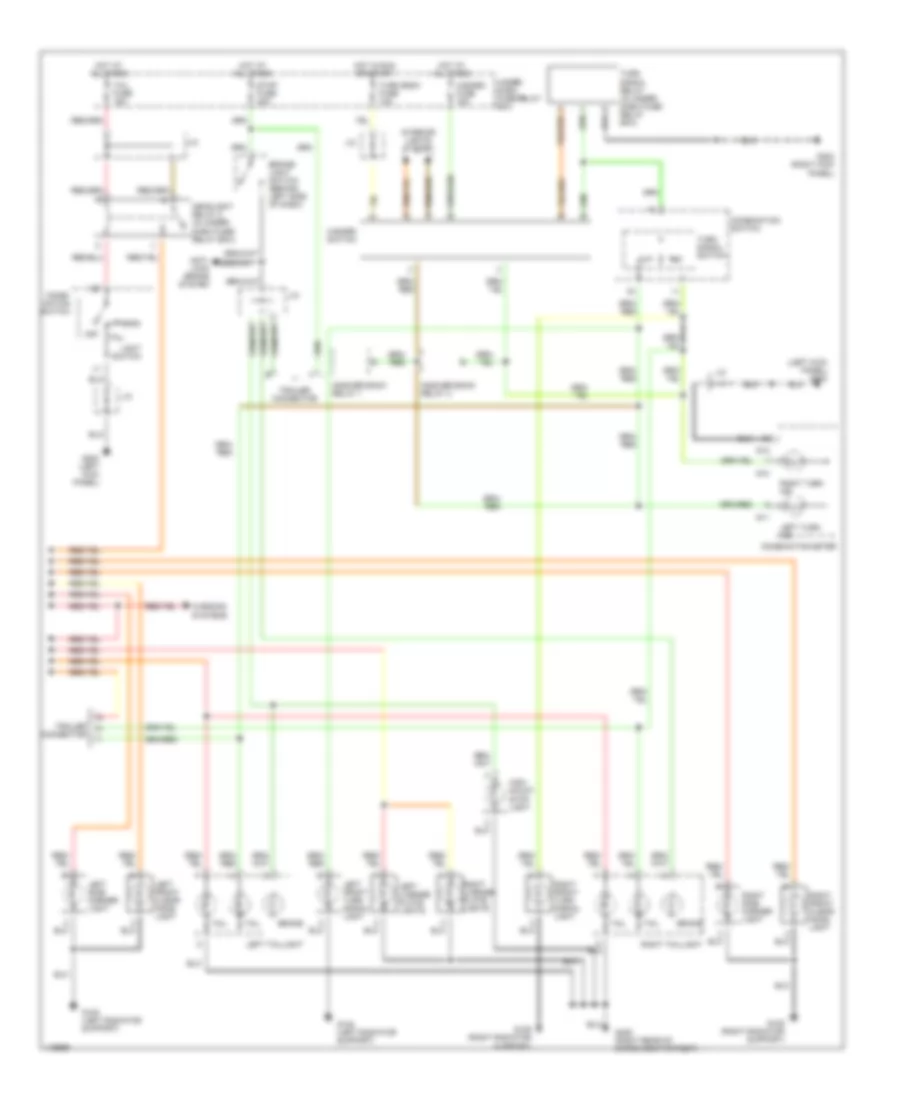 Exterior Lamps Wiring Diagram for Suzuki Grand Vitara JLX+ 2001