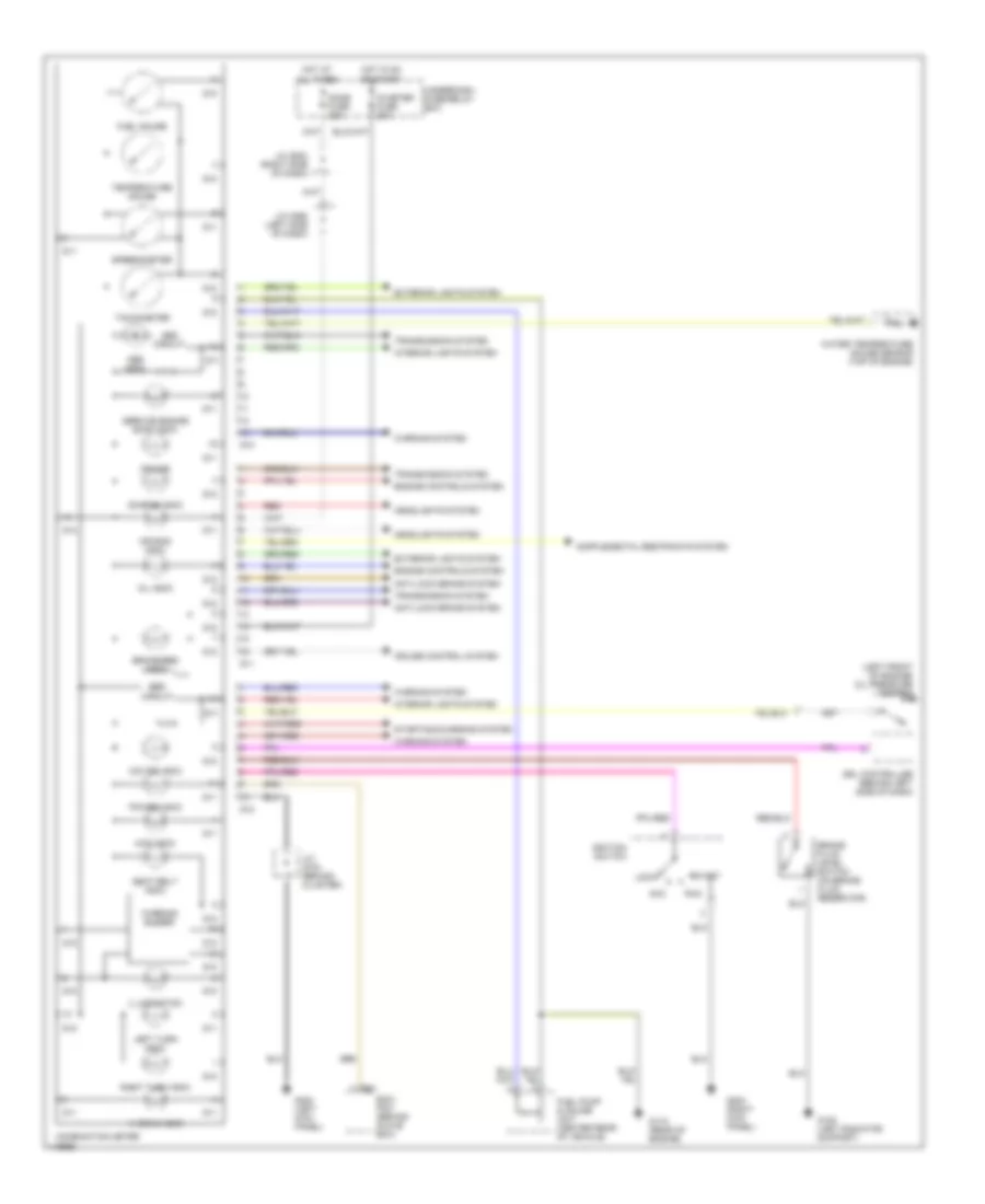 Instrument Cluster Wiring Diagram for Suzuki Grand Vitara JLX+ 2001