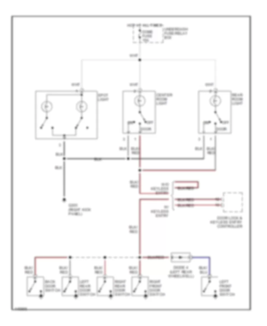 Courtesy Lamps Wiring Diagram for Suzuki Grand Vitara JLX+ 2001