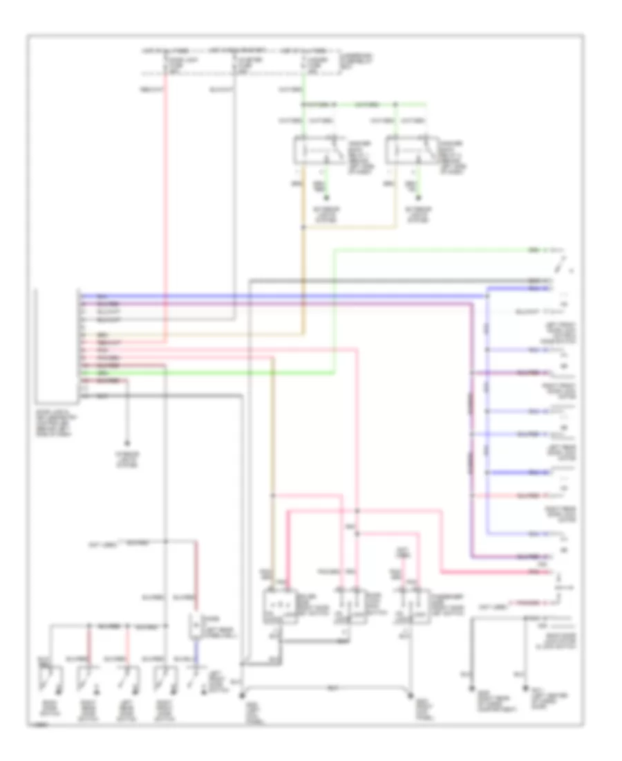 Power Door Lock Wiring Diagram, with Standard Keyless Entry for Suzuki Grand Vitara JLX+ 2001