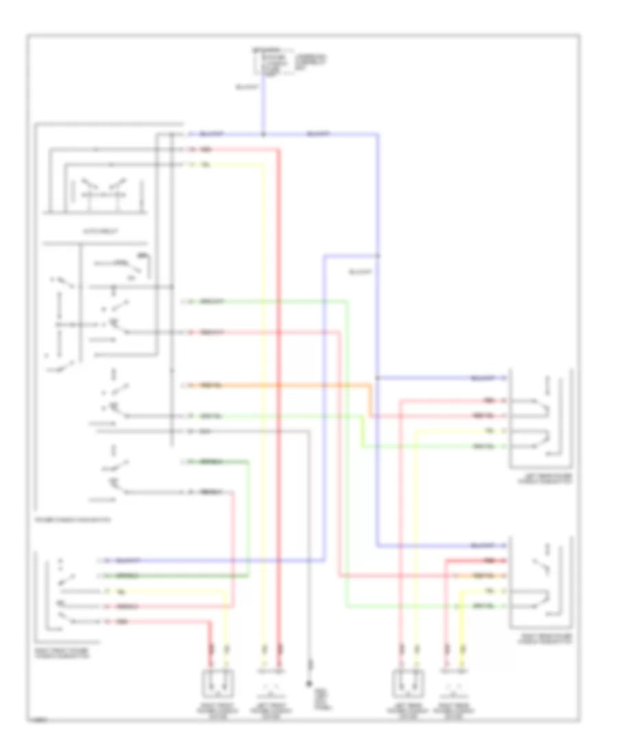 Power Window Wiring Diagram for Suzuki Grand Vitara JLX+ 2001