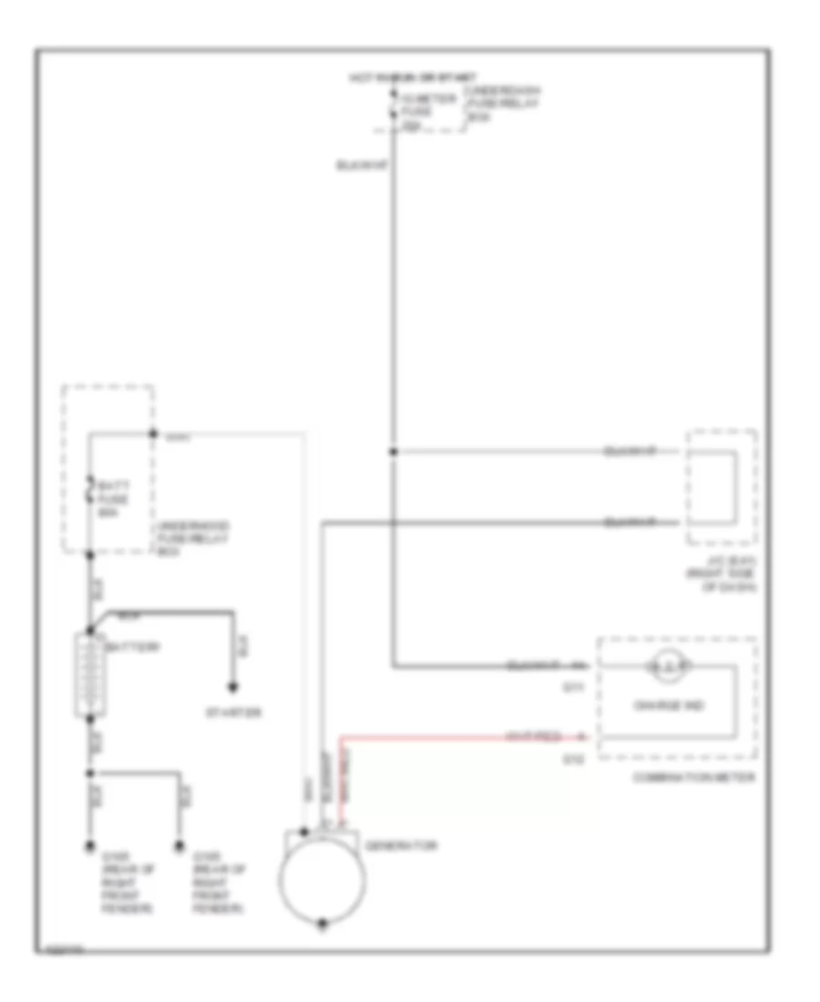 Charging Wiring Diagram for Suzuki Grand Vitara JLX+ 2001