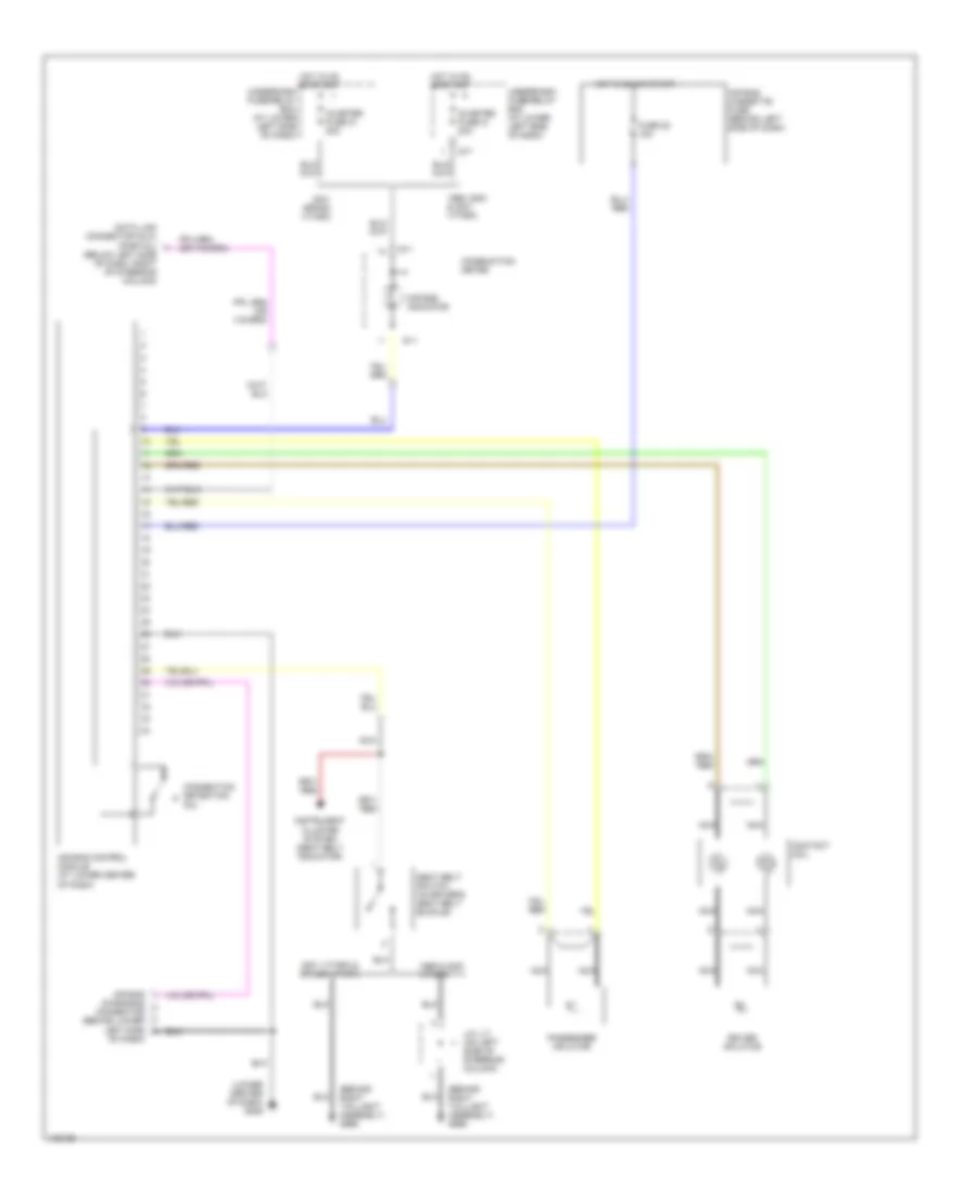 Supplemental Restraint Wiring Diagram for Suzuki Grand Vitara JLX+ 2001