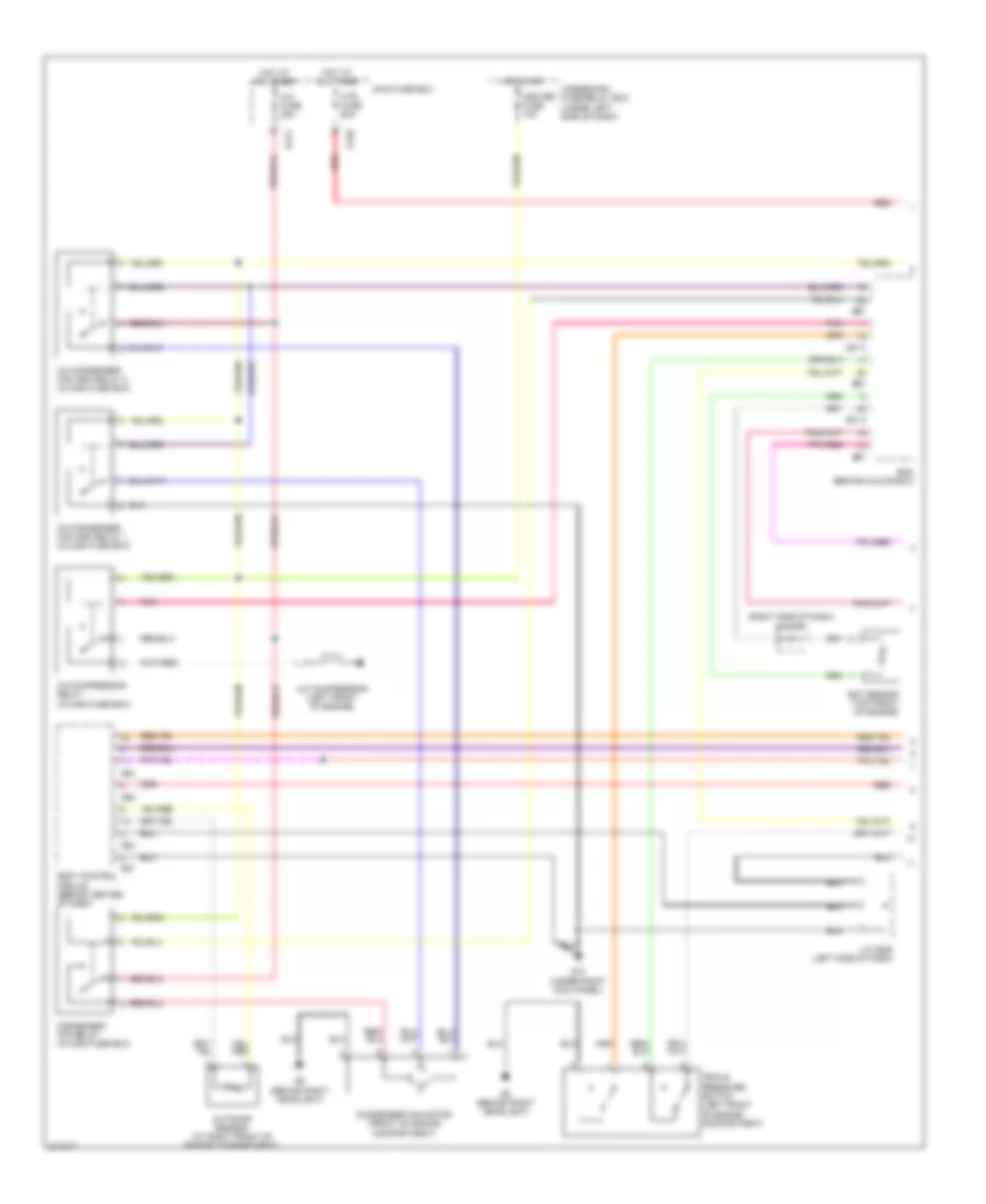 Электросхема кондиционера (1 из 2) для Suzuki XL-7 2006