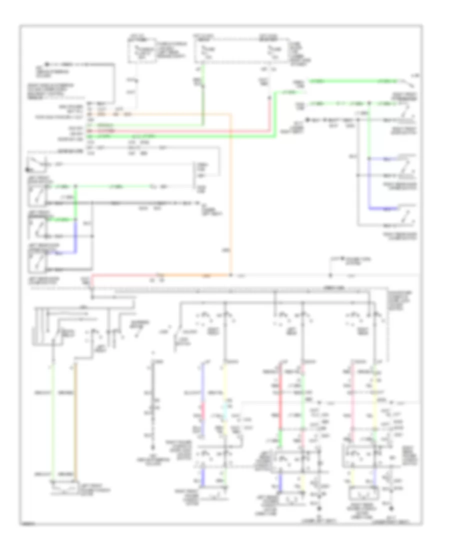 Power Windows Wiring Diagram for Suzuki Equator RMZ-4 2012