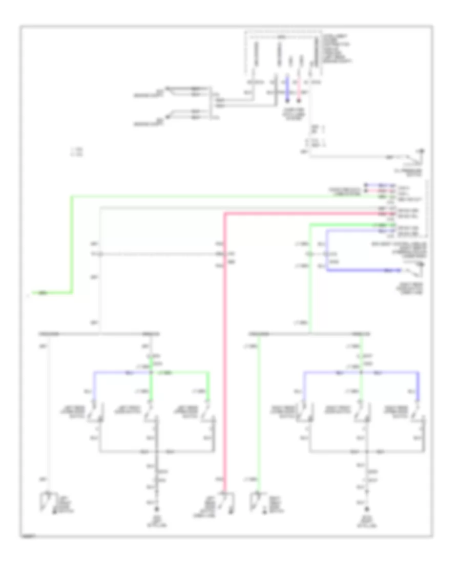 Instrument Cluster Wiring Diagram 2 of 2 for Suzuki Equator Sport 2012