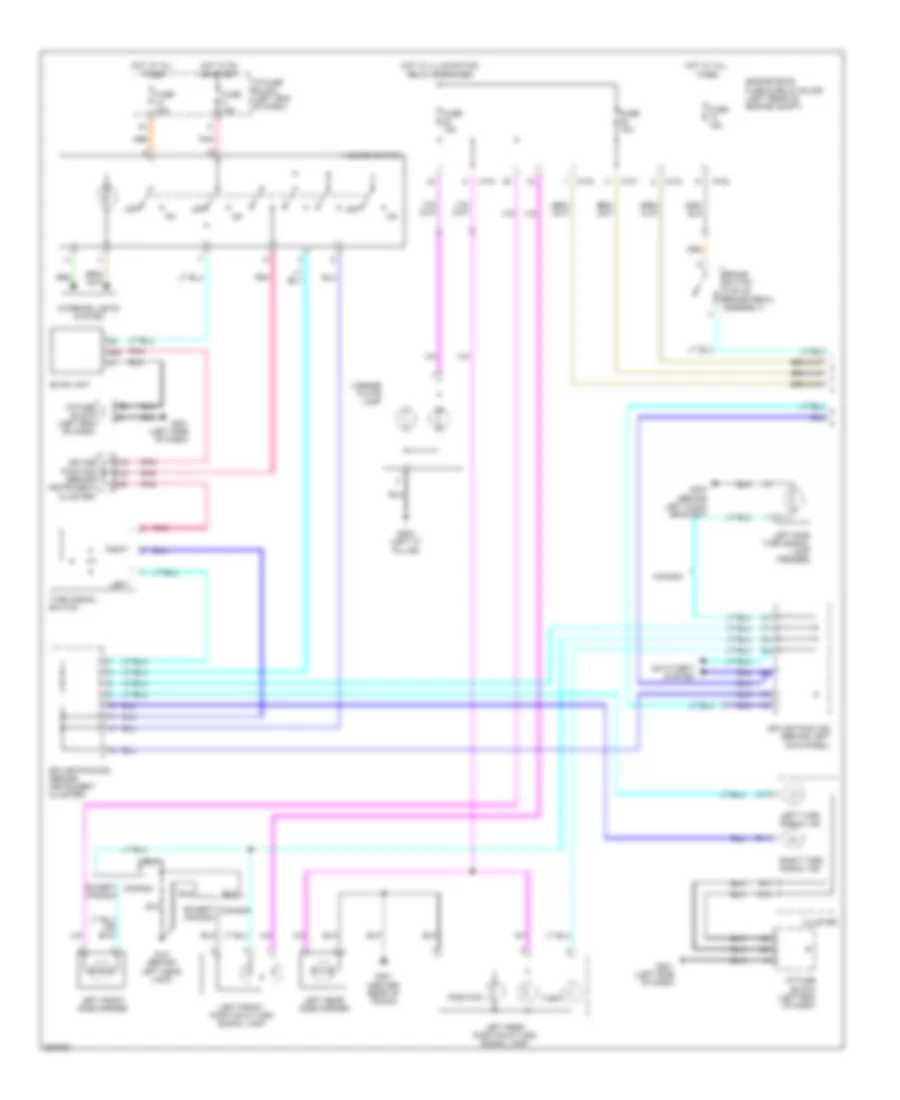 Exterior Lamps Wiring Diagram, Notchback (1 of 2) for Suzuki Forenza 2007
