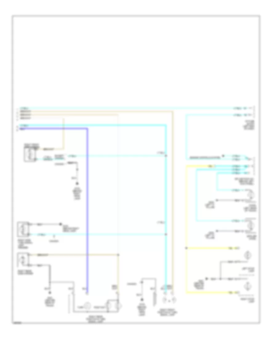 Exterior Lamps Wiring Diagram, Notchback (2 of 2) for Suzuki Forenza 2007