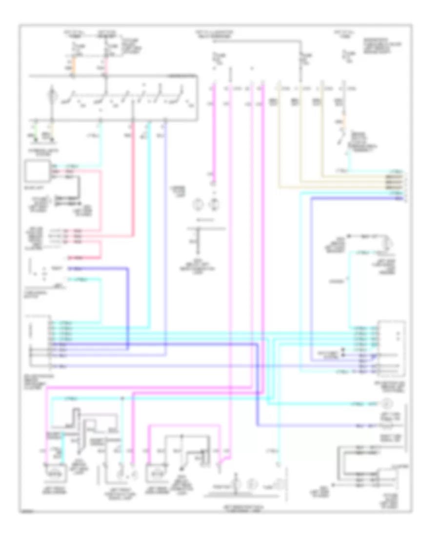Exterior Lamps Wiring Diagram Wagon 1 of 2 for Suzuki Forenza 2007