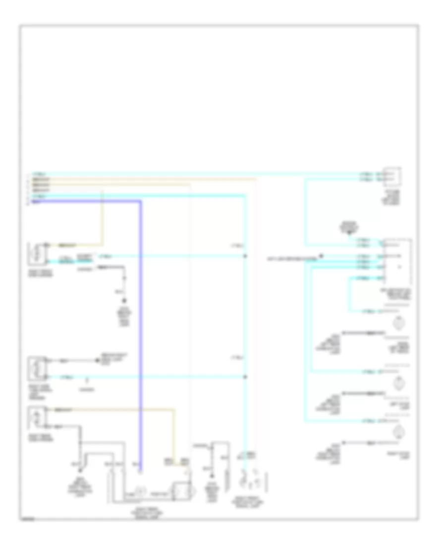 Exterior Lamps Wiring Diagram, Wagon (2 of 2) for Suzuki Forenza 2007