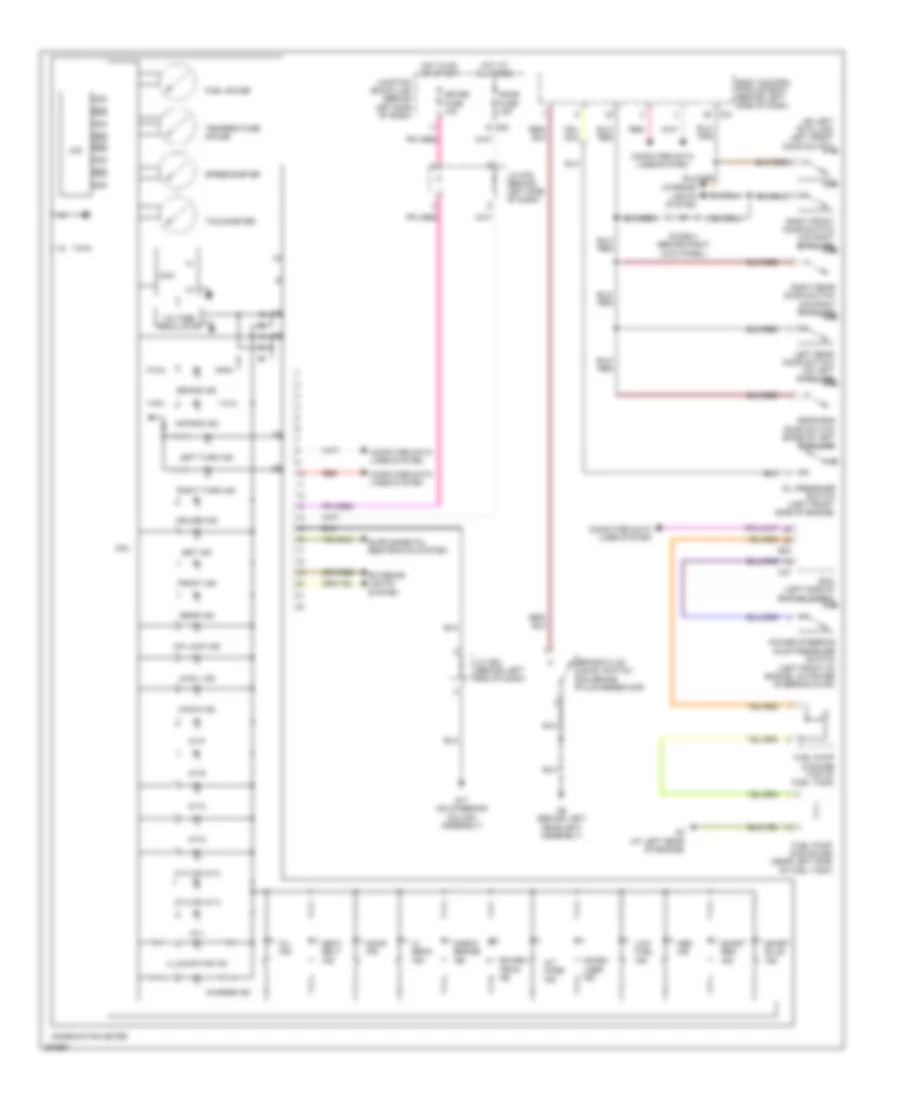 Instrument Cluster Wiring Diagram for Suzuki Grand Vitara Luxury 2007