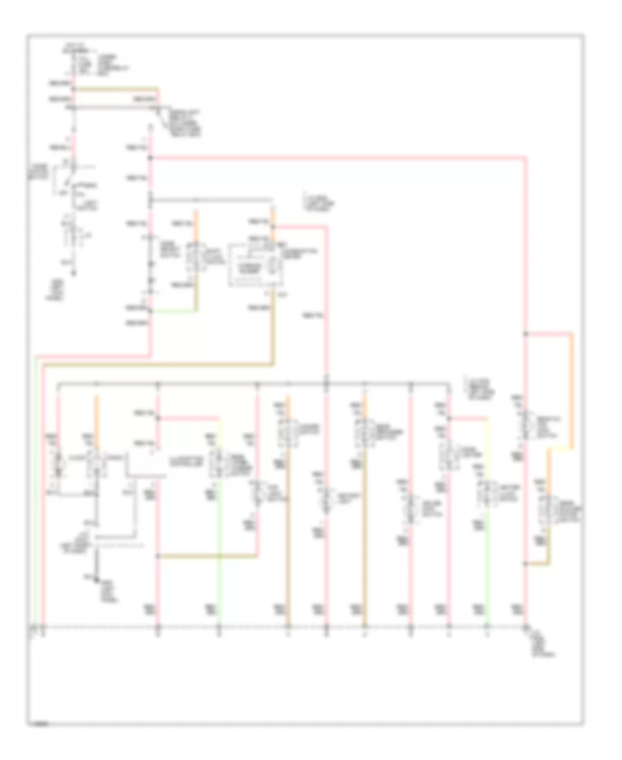 Instrument Illumination Wiring Diagram for Suzuki XL-7 2001