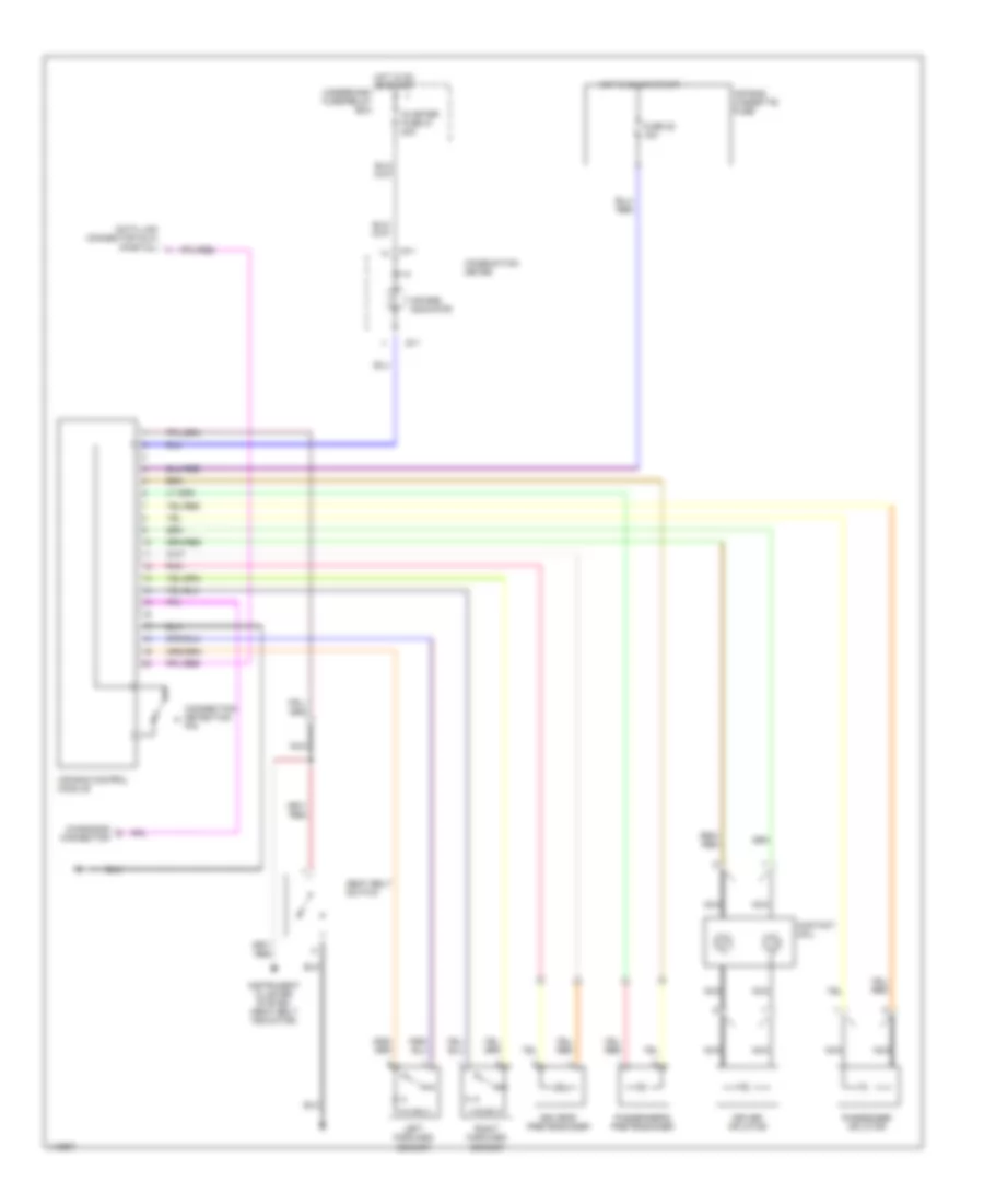 Supplemental Restraint Wiring Diagram for Suzuki XL 7 2001