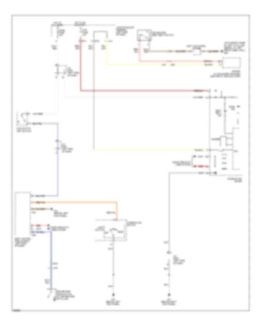 Chime Wiring Diagram for Suzuki SX4 2012