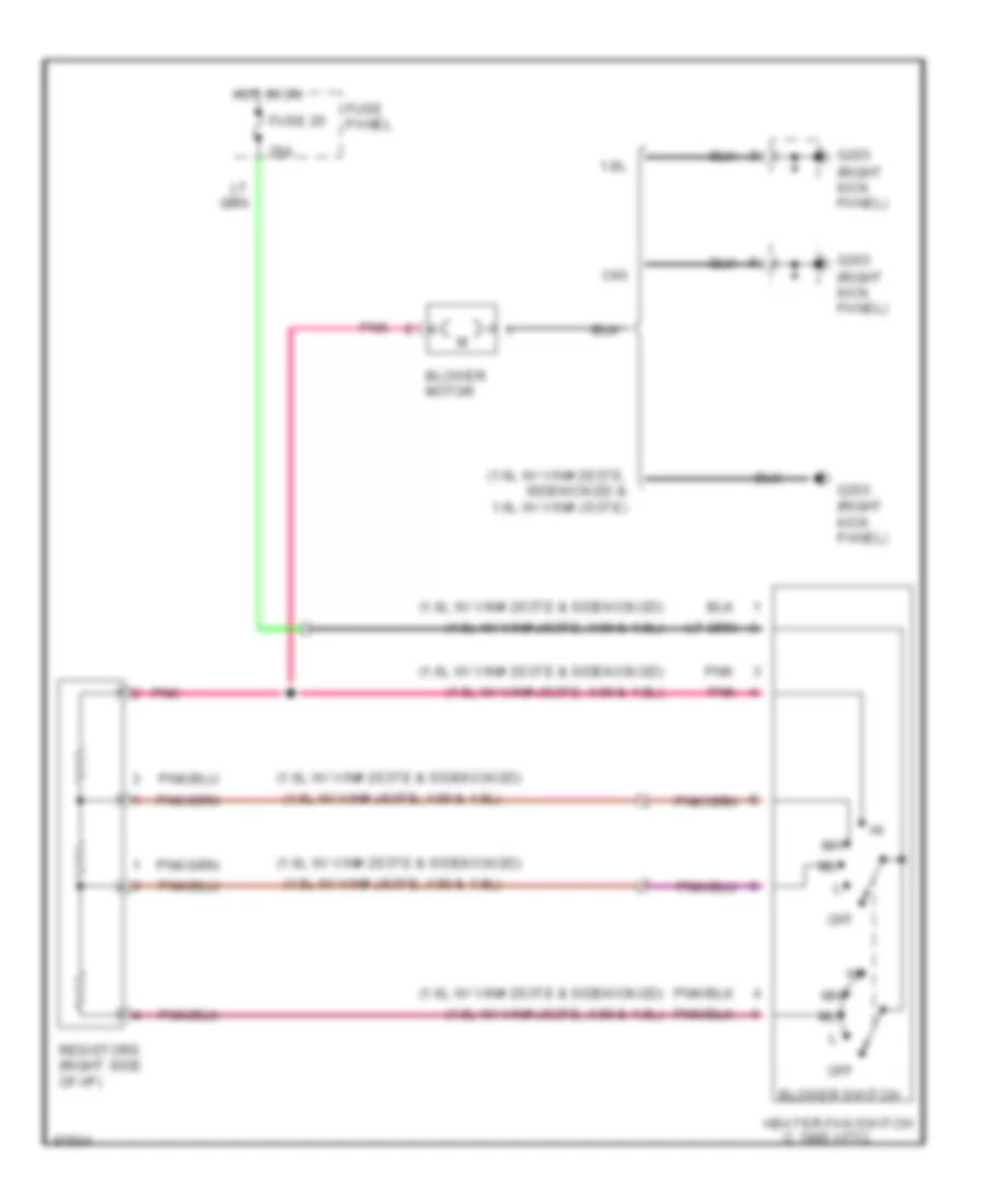 Heater Wiring Diagram for Suzuki X-90 1997