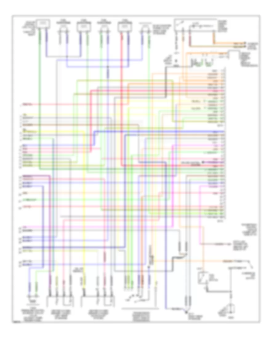 1.6L, Engine Performance Wiring Diagrams, 4 Speed AT (3 of 3) for Suzuki X-90 1997