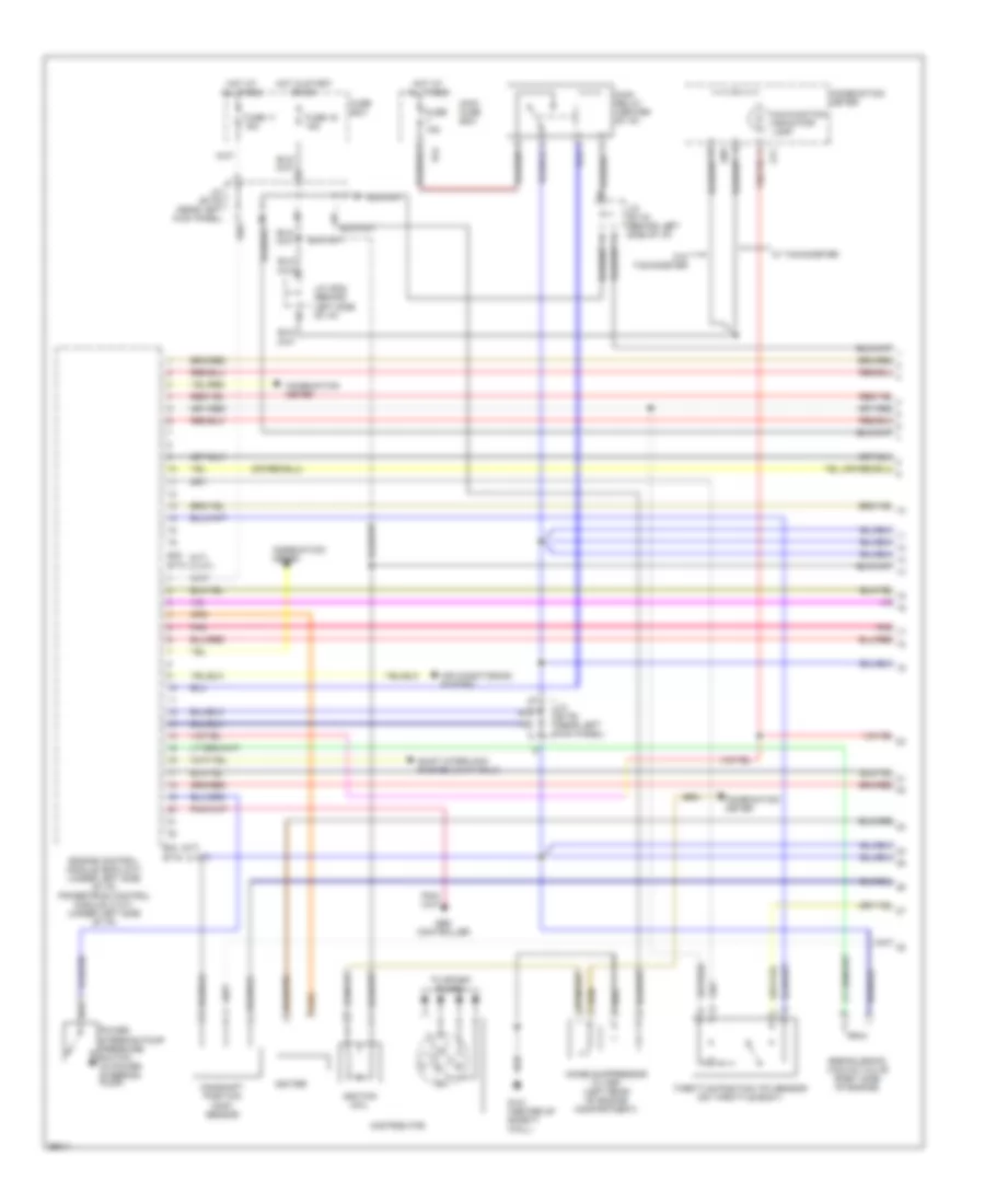 1.6L, Engine Performance Wiring Diagrams, MT  3 Speed AT (1 of 3) for Suzuki X-90 1997