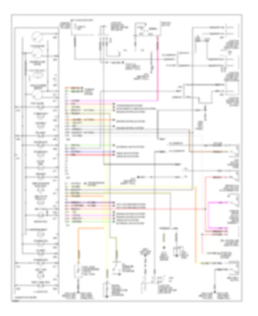 Instrument Cluster Wiring Diagram for Suzuki X-90 1997