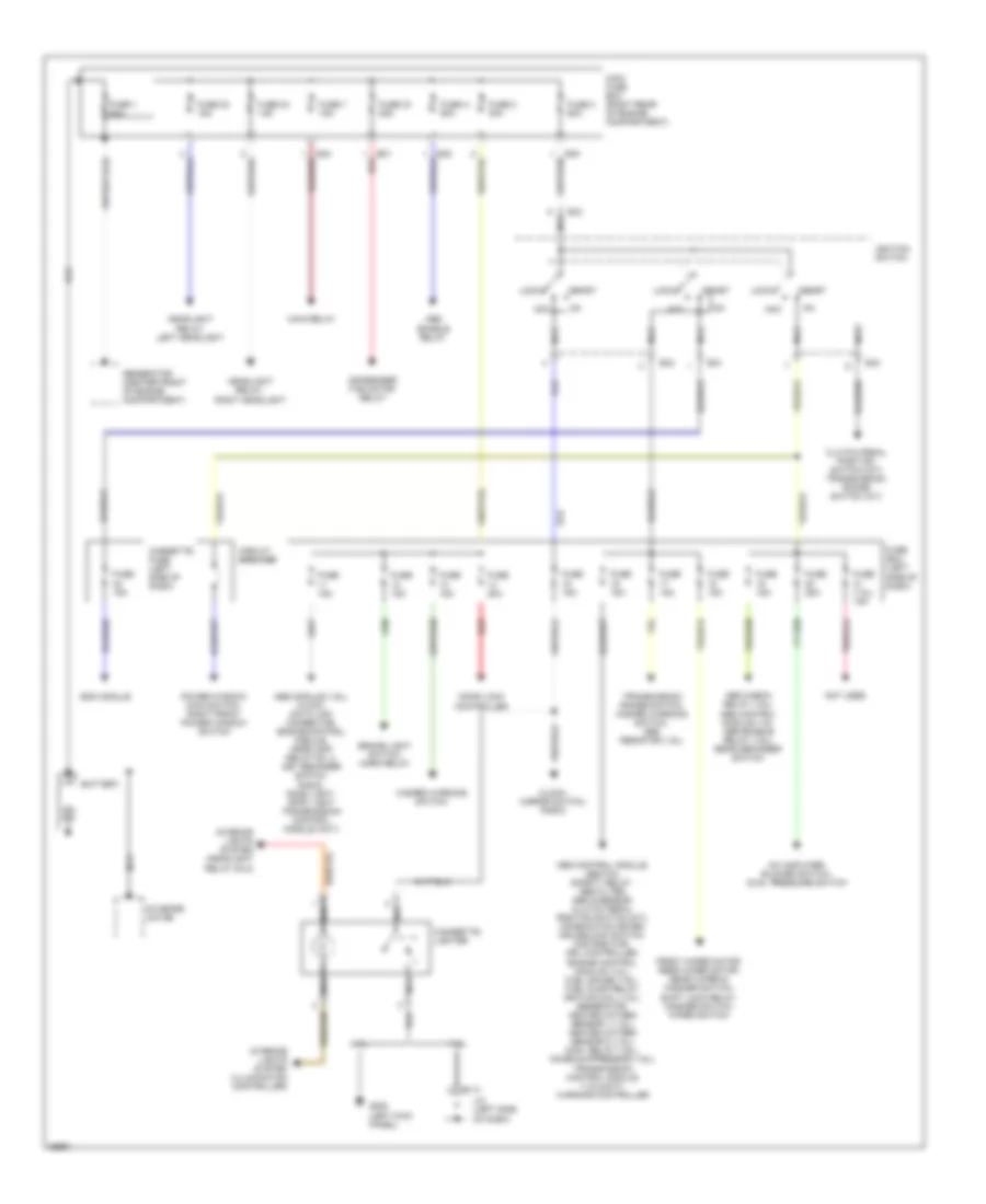 Power Distribution Wiring Diagram for Suzuki X 90 1997