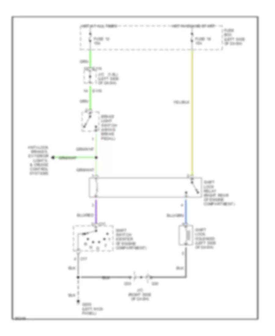 Shift Interlock Wiring Diagram with 3 Speed A T for Suzuki X 90 1997