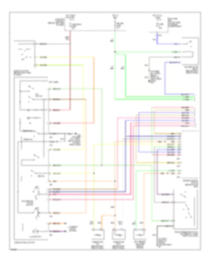 Manual A C Wiring Diagram 1 of 2 for Suzuki Aerio S 2002