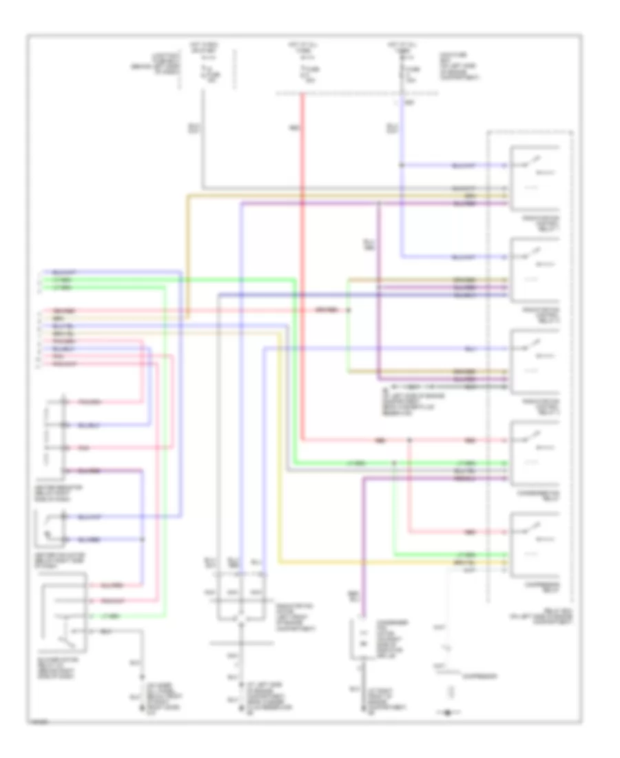 Manual A C Wiring Diagram 2 of 2 for Suzuki Aerio SX 2002