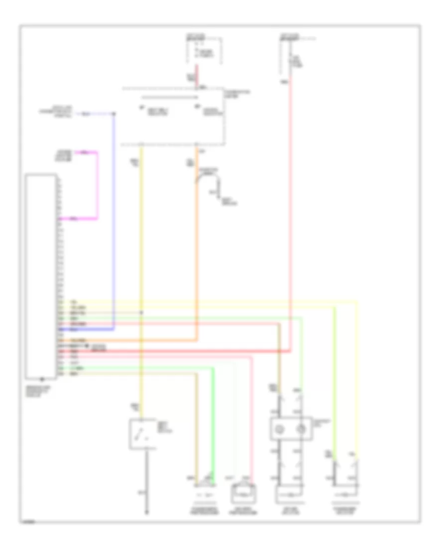 Supplemental Restraint Wiring Diagram for Suzuki Aerio SX 2002