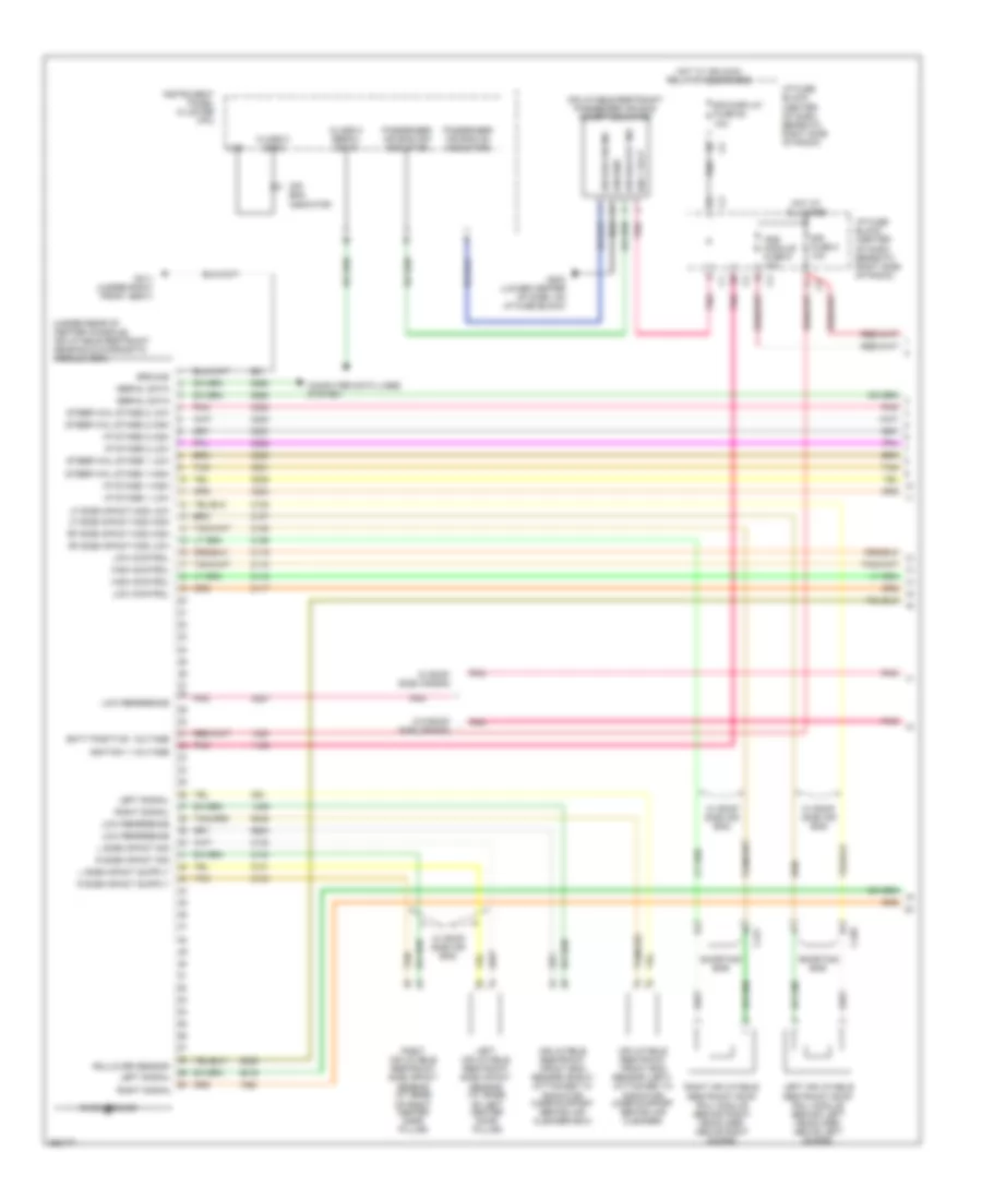 Supplemental Restraints Wiring Diagram 1 of 2 for Suzuki XL7 2007