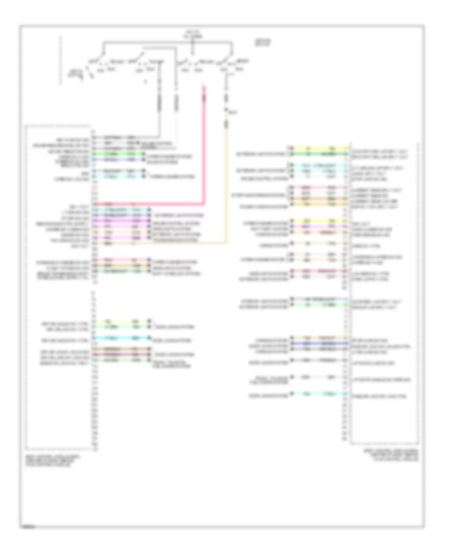 Body Control Modules Wiring Diagram 1 of 2 for Suzuki XL7 Limited 2007